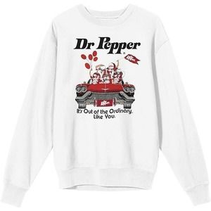 Bioworld Dr Pepper Its Out Of The Ordinary Car Sweatshirt